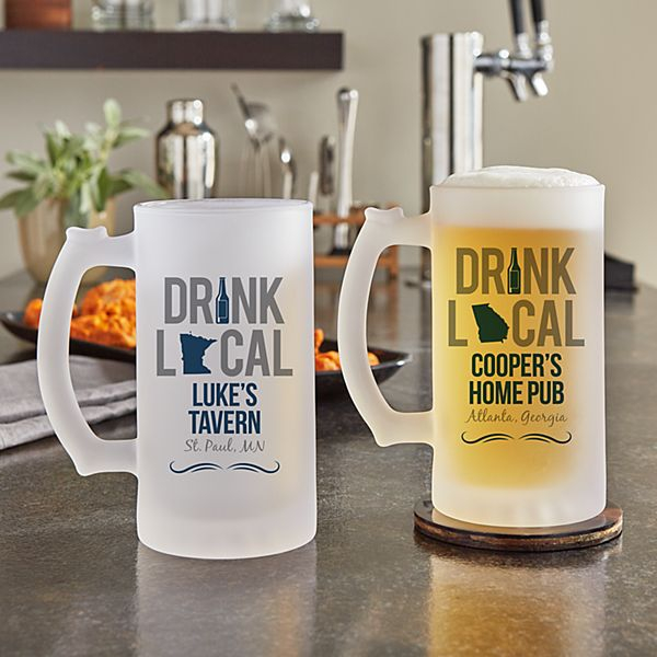M12 Frosted Glass Beer Mugs