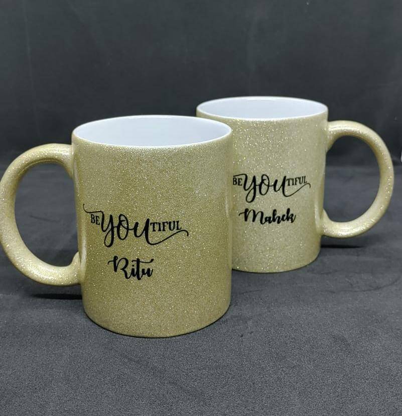 M5 Golden Mug Gold Glittered Cup