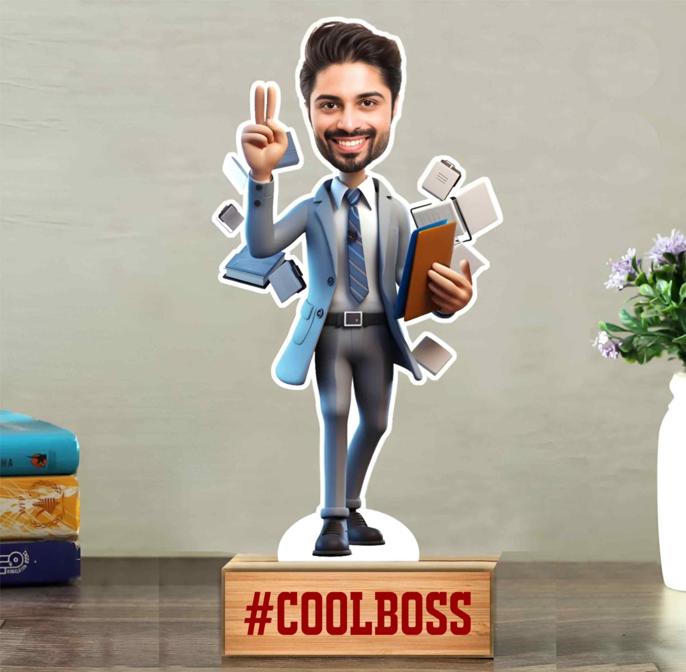 PC5 Cool Boss Personalized Caricature