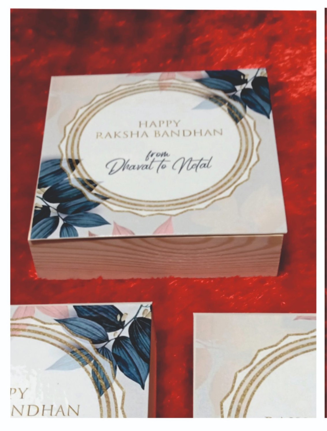 WB1 Personalized Wooden Box (Size: 8" x 8")
