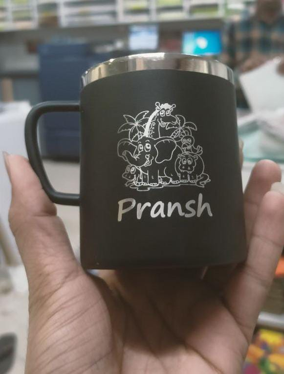 M15 Black Steel Mug
